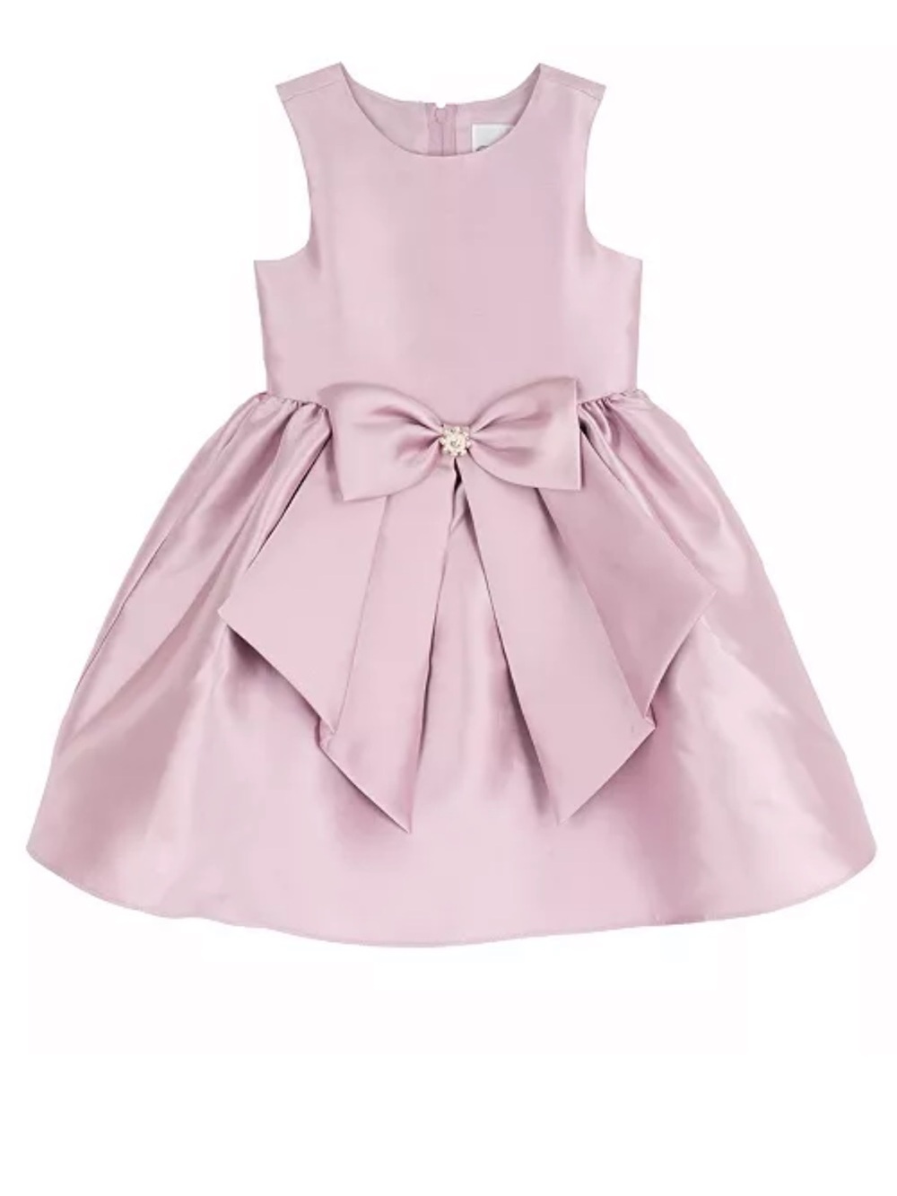 2T Rare Editions Dusty Pink Satin Bow Formal Dress